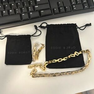 Eddie Borgo Supra Link Necklace & Earrings Set